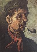 Vincent Van Gogh Head of a Peasant with a Pipe (nn040 oil